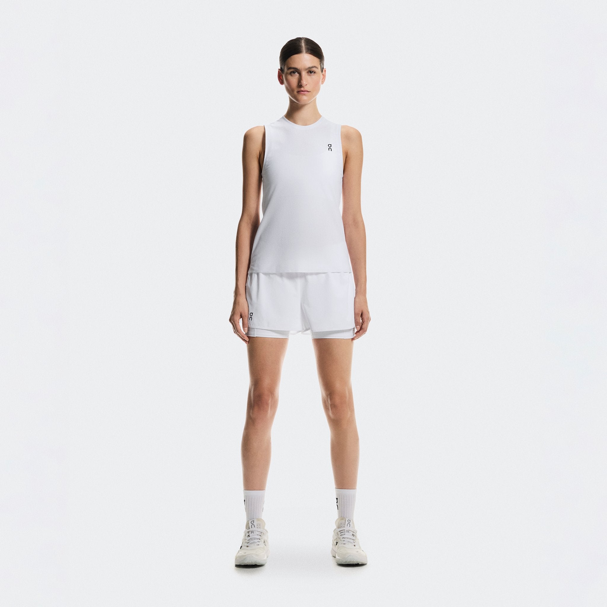 On 3" Court Shorts 2-in-1 White