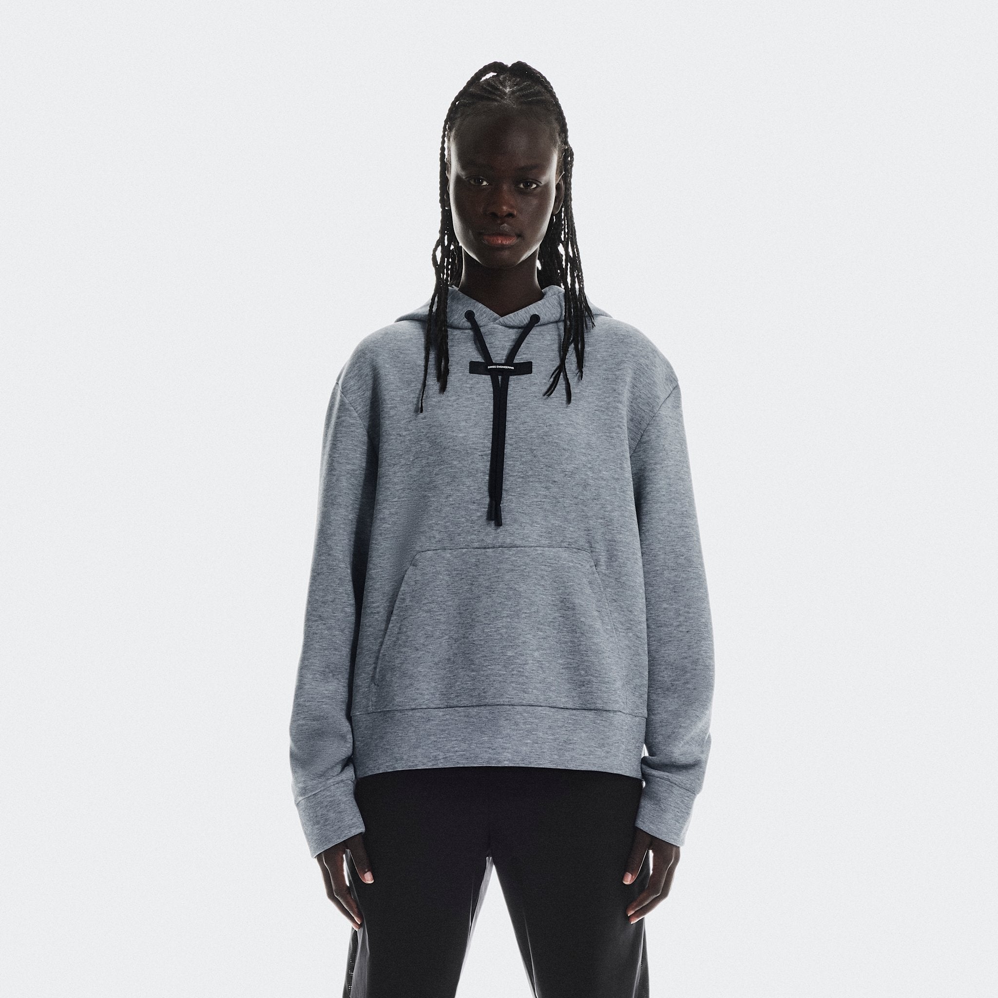 On Focus Tech Hoodie Basalt