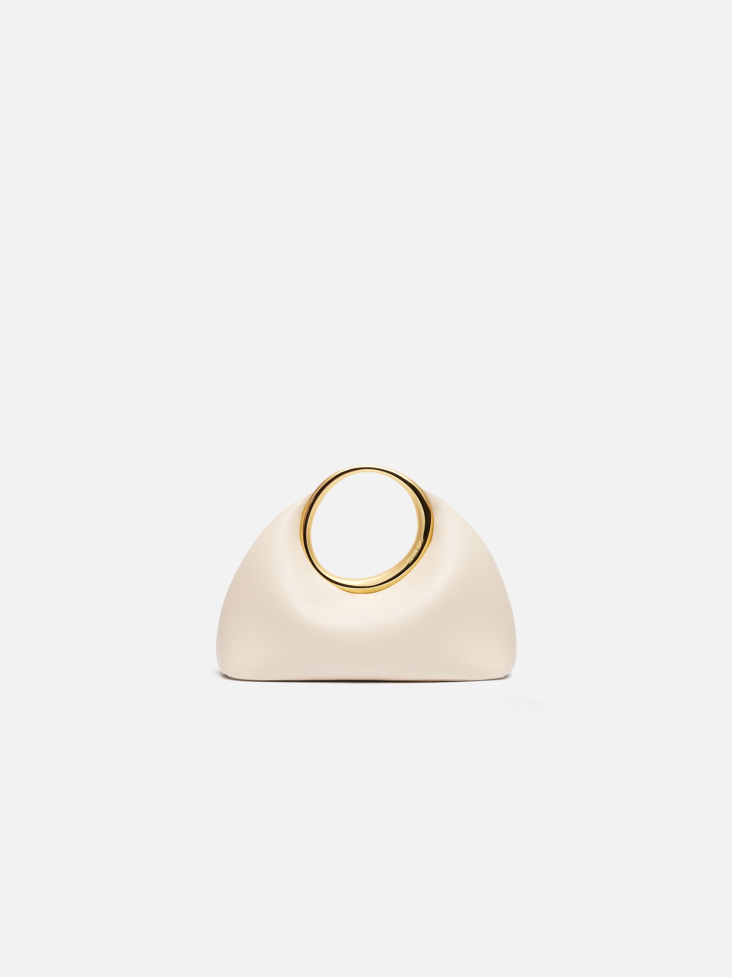 Jacquemus The Small Calino Nappa Leather Handbag Light Ivory