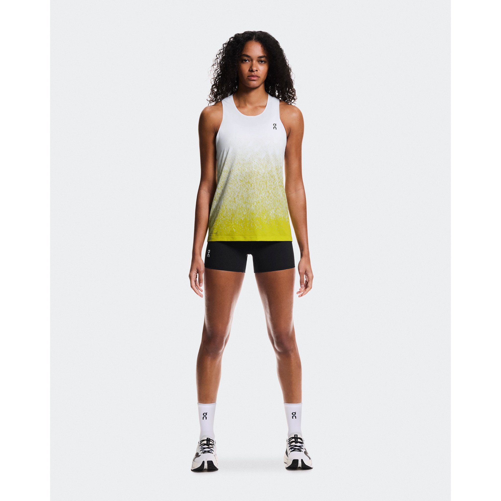 On Zero Singlet White | Lime