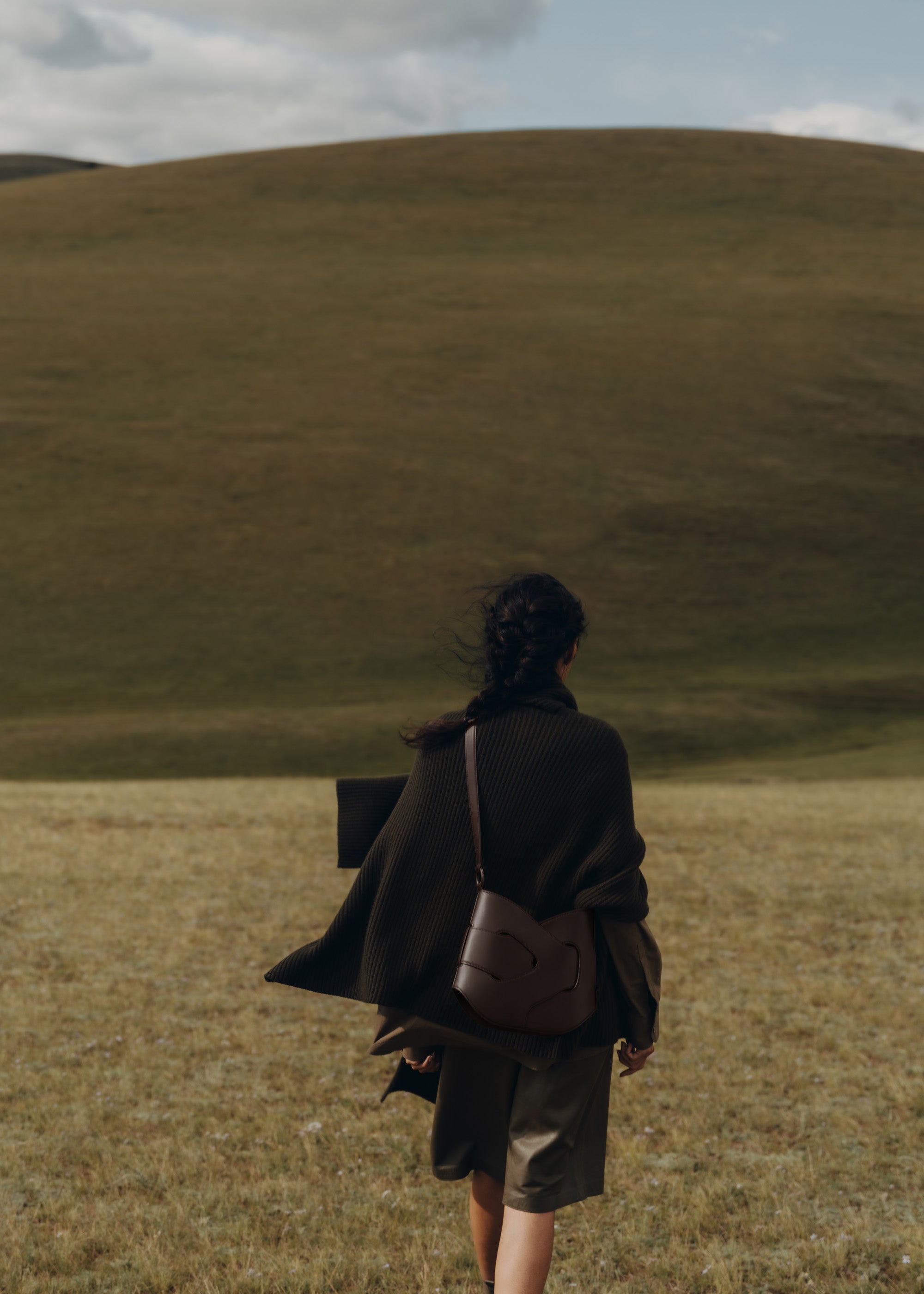 Polene Nodde Hobo Smooth Ebony