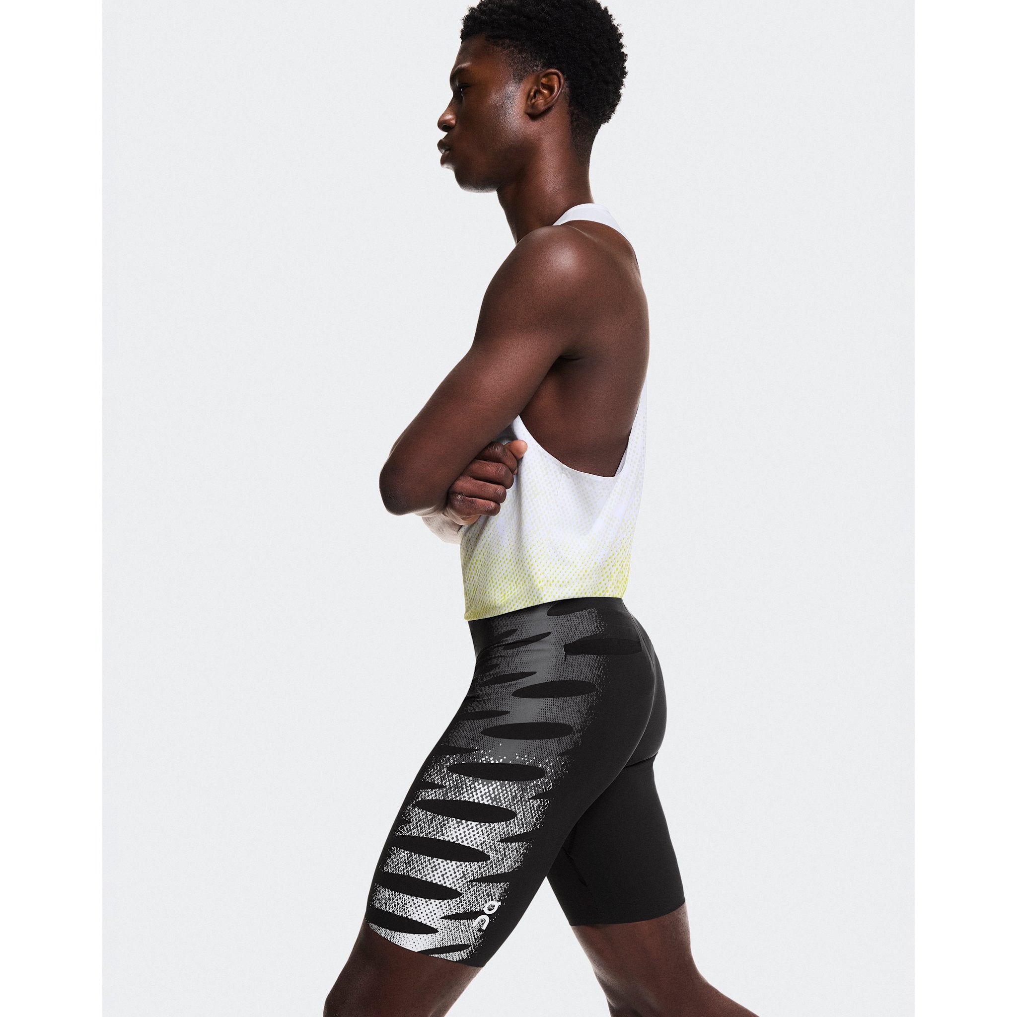 On Zero Half Tights Iron | White