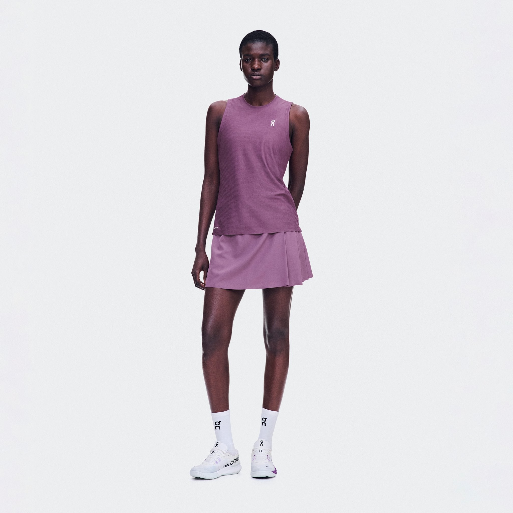 On Court Skirt Pleated White