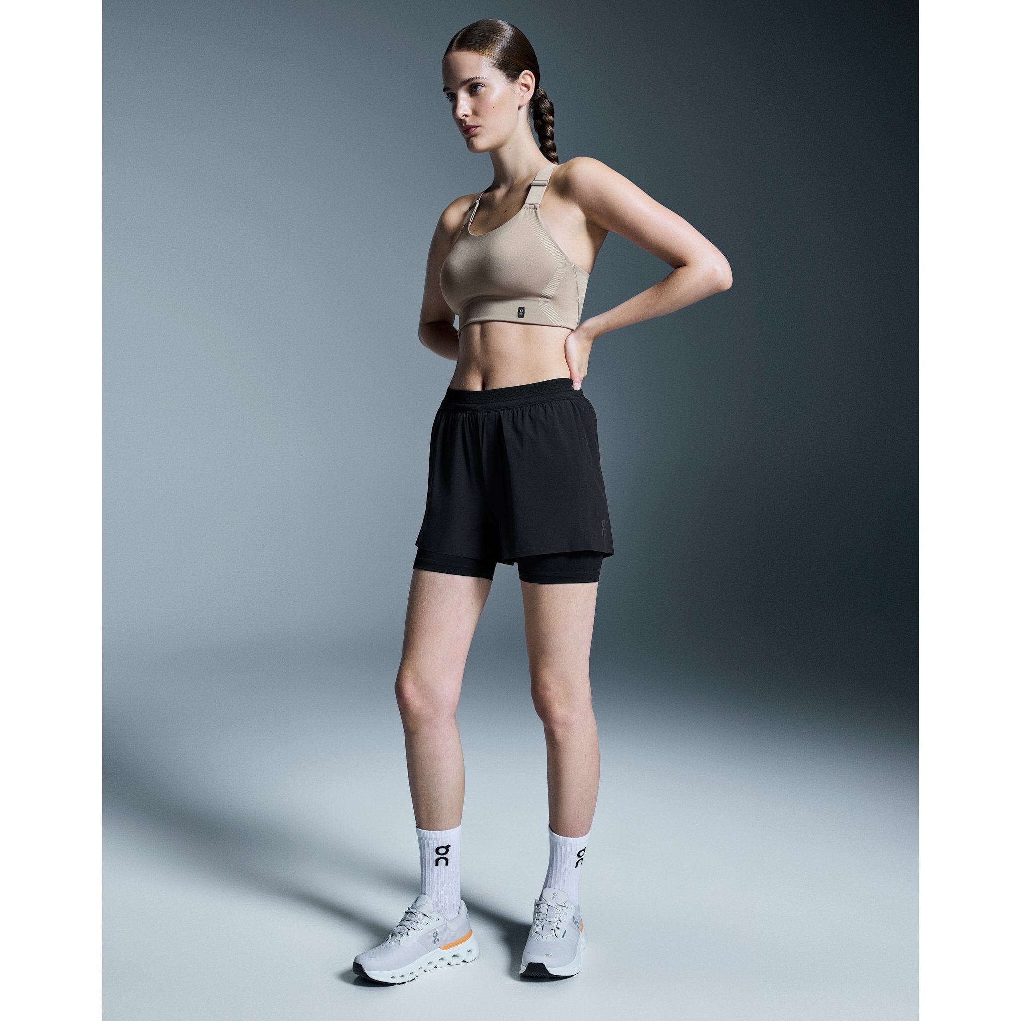 On 3" Performance 2/1 Shorts Black