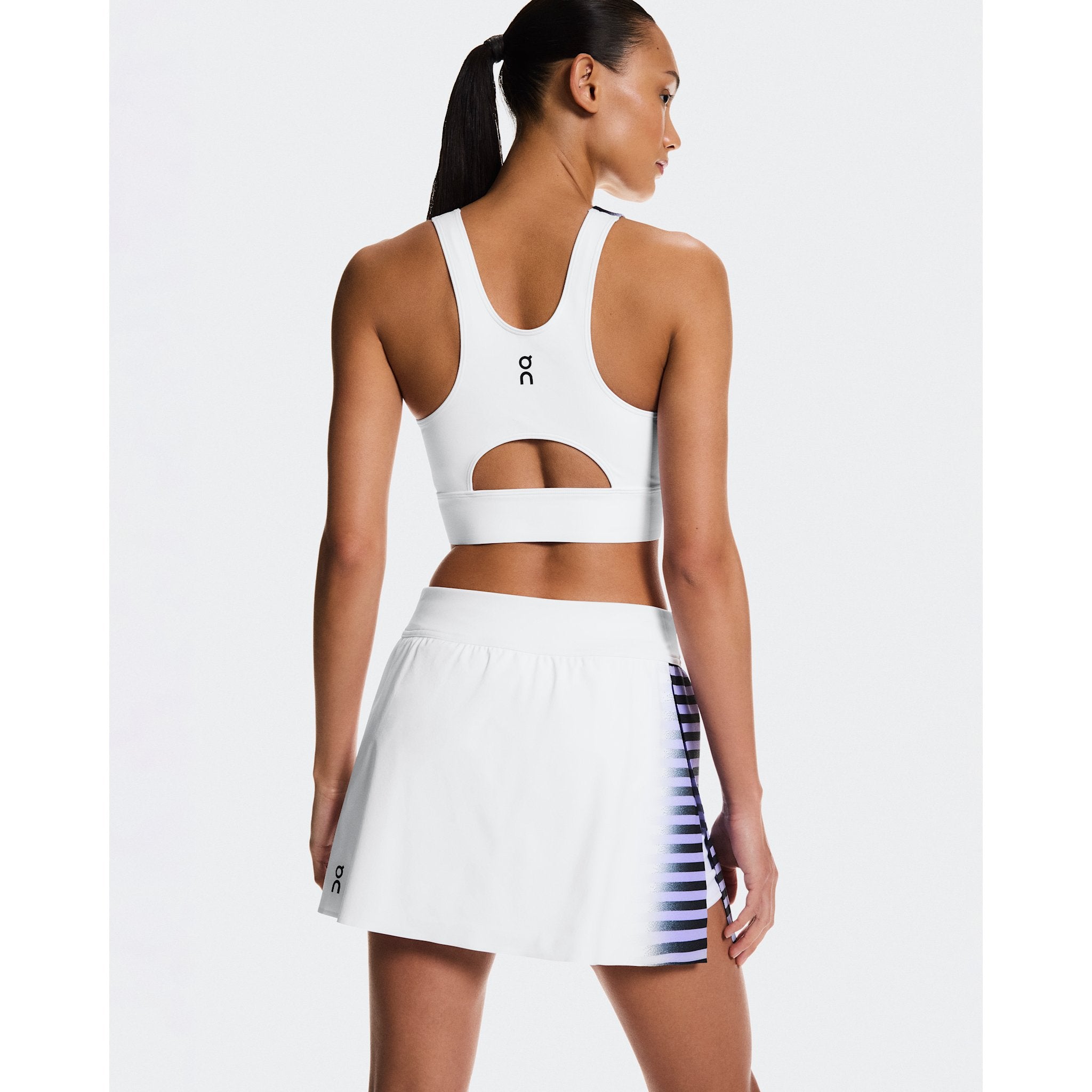 On Court Skirt Split Edge White | Black