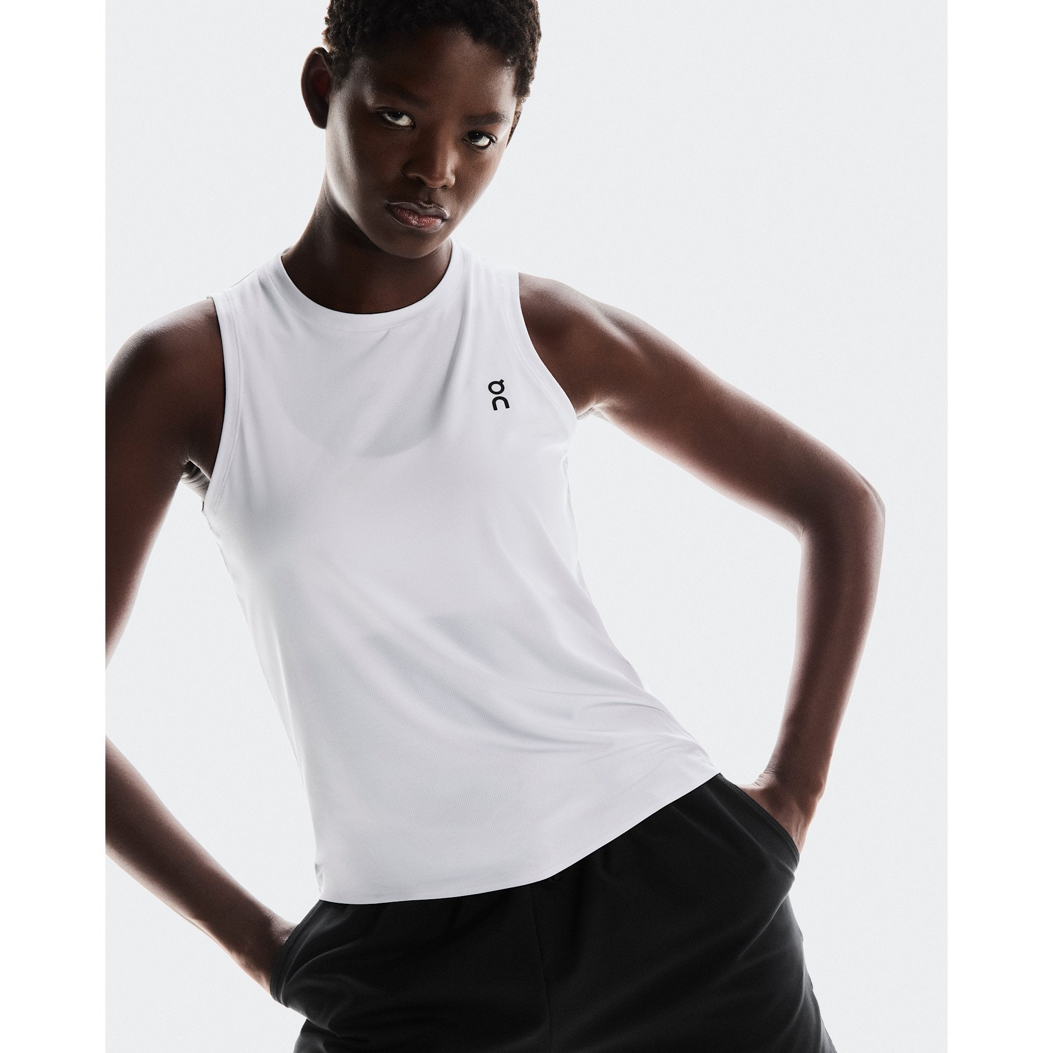 On Court Tank All White
