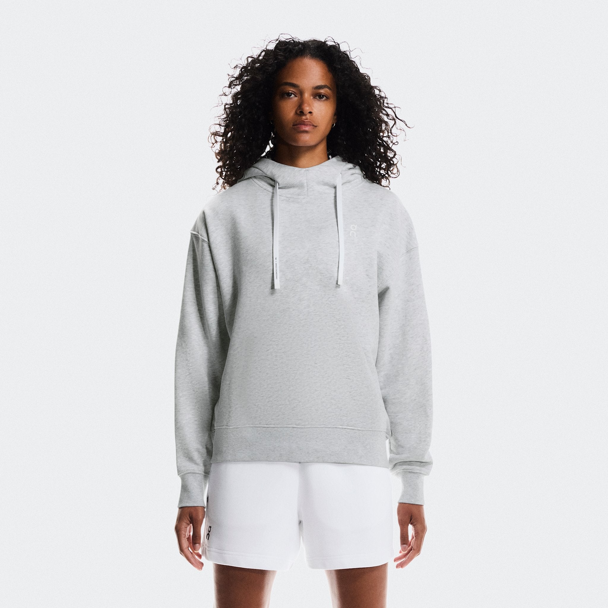 On Club Hoodie Smash Grey Heather