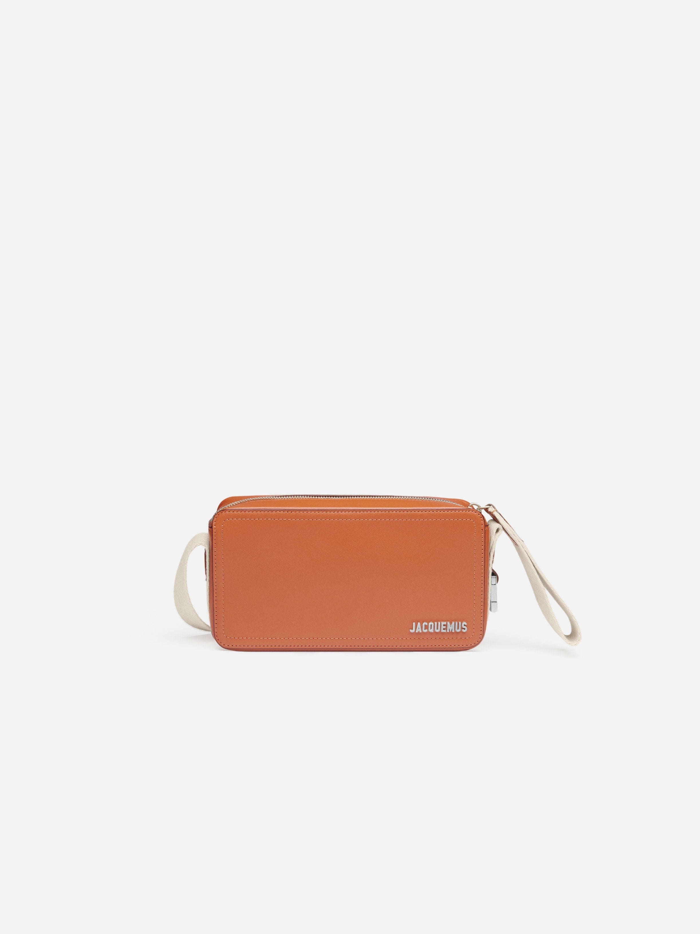 Jacquemus The Horizontal Cuerda Smooth Leather Structured Bag Light Brown