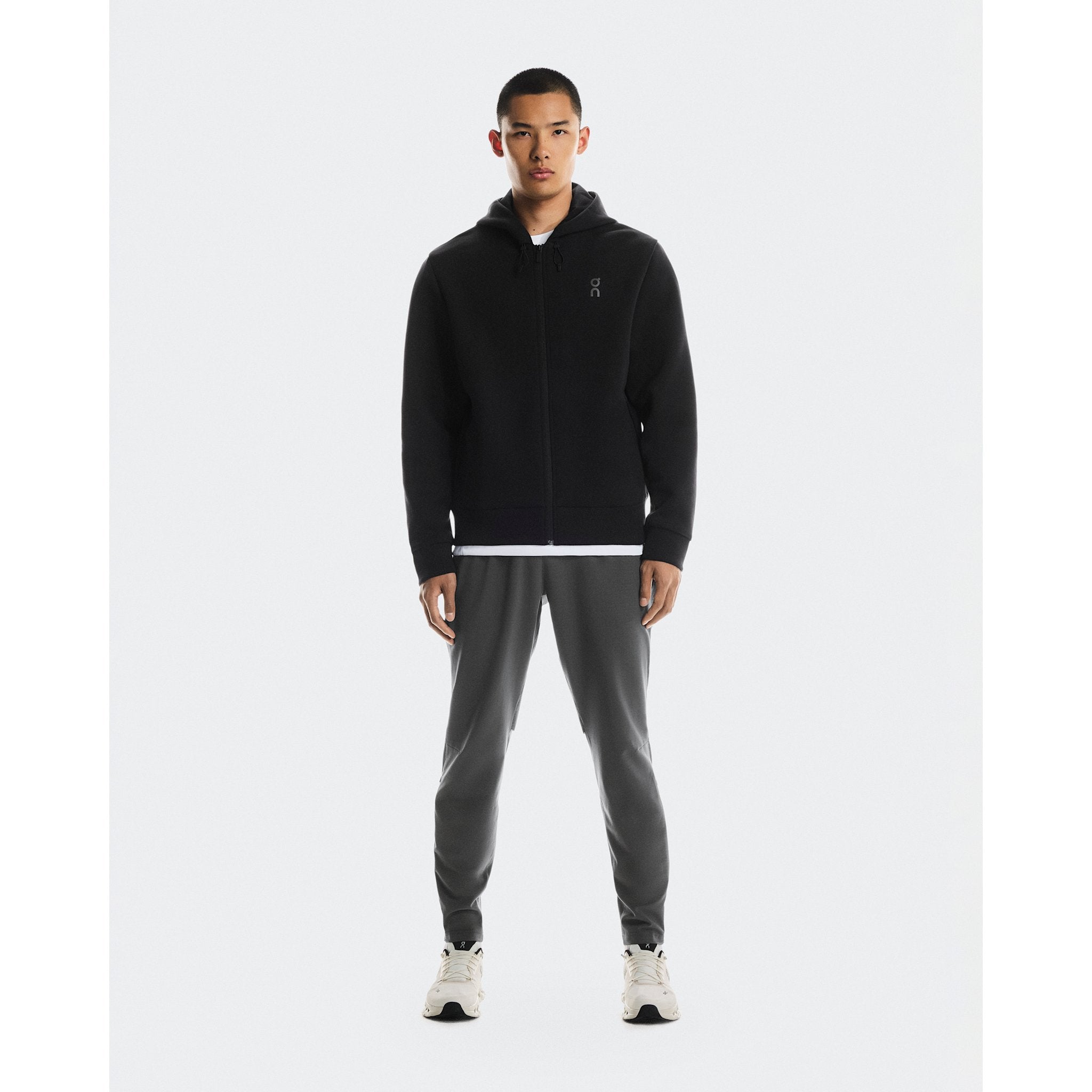 On Focus Tech Zip Hoodie Black