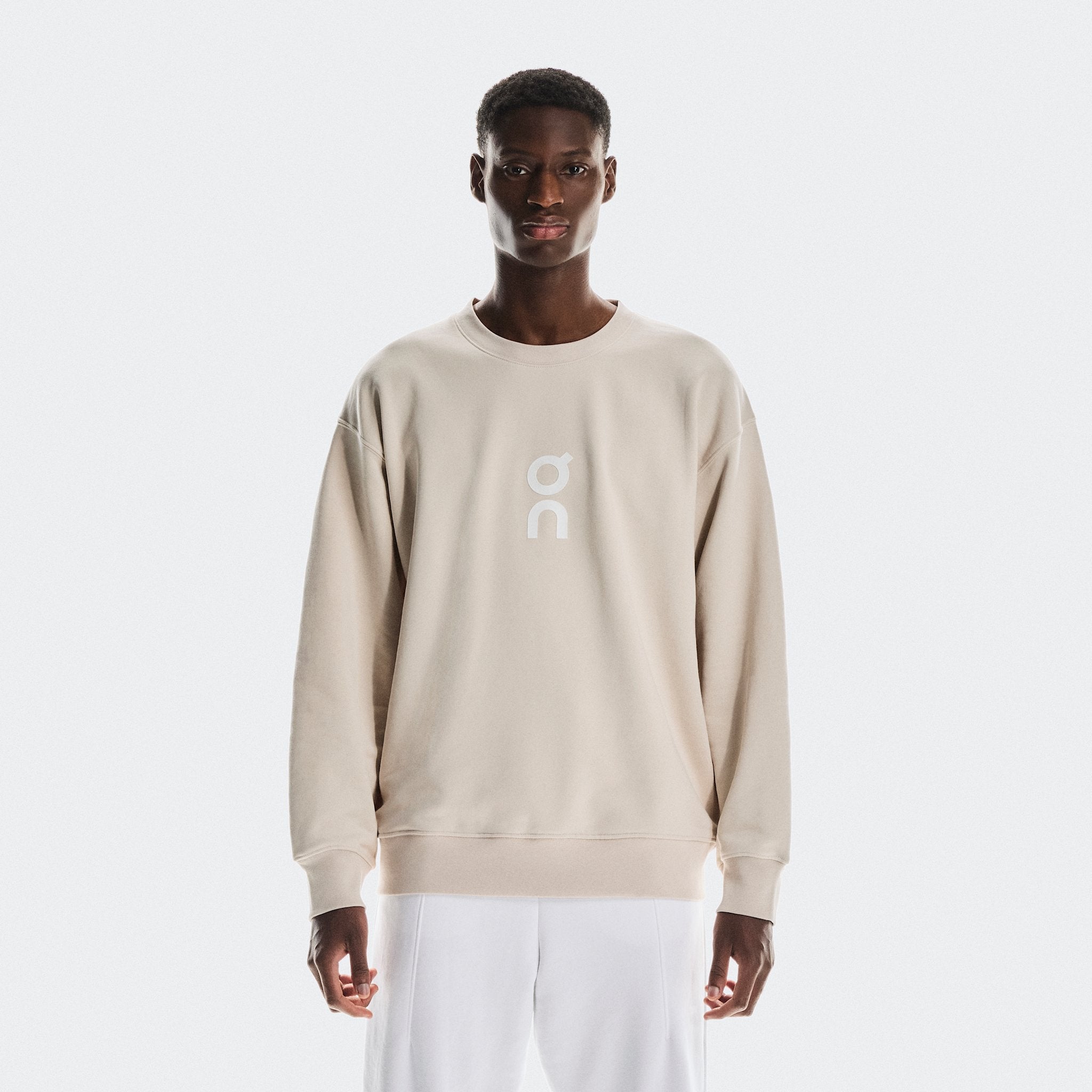 On Club Crew Graphic Silver