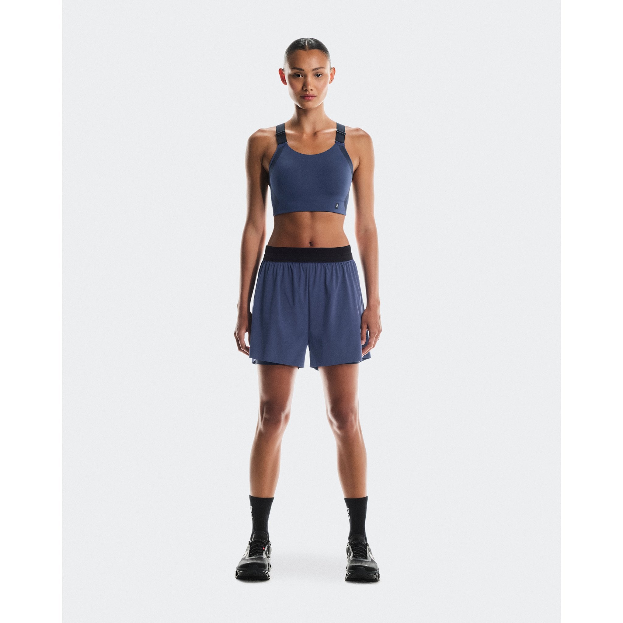 On 3" Performance 2/1 Shorts Acai | Black