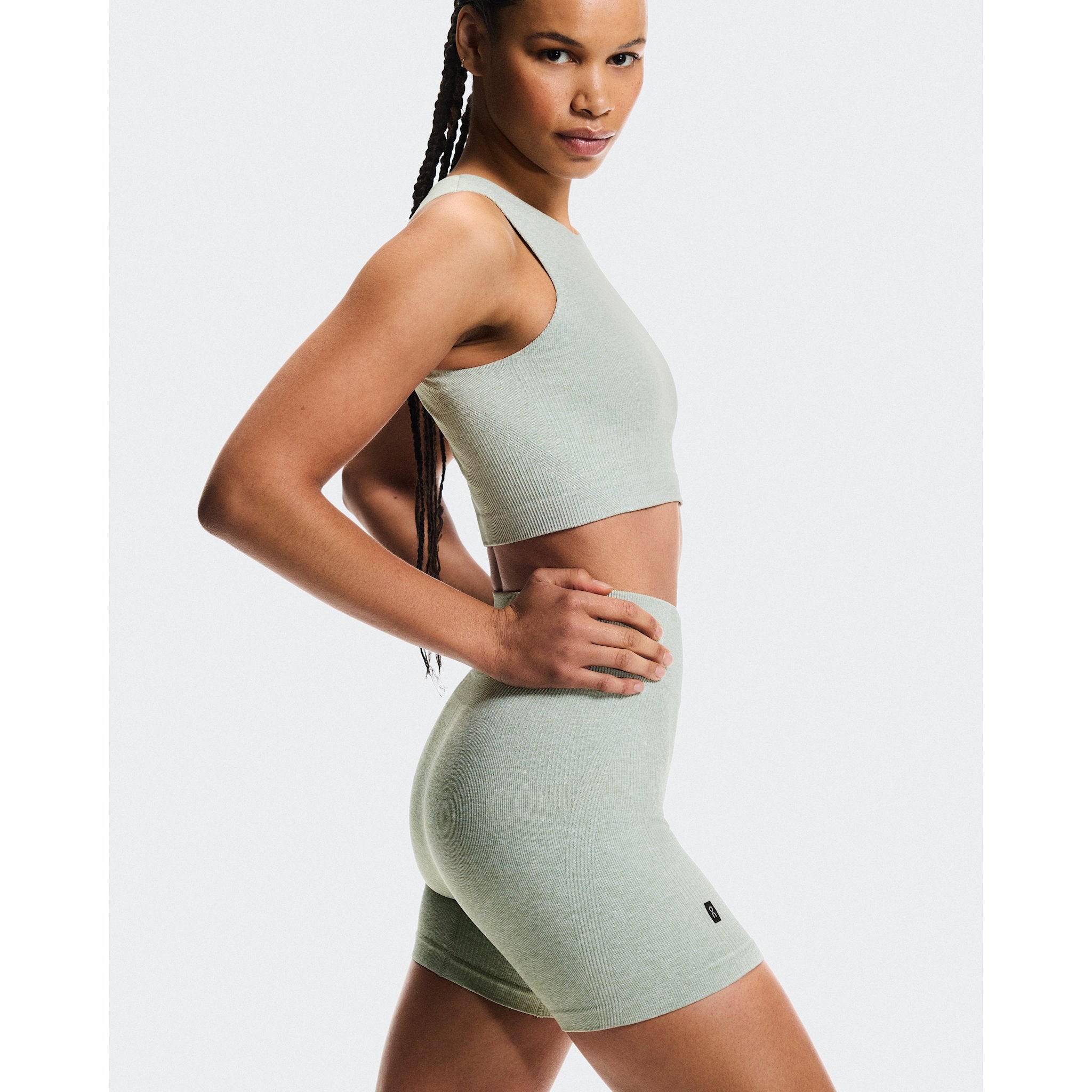 On Studio Knit Shorts Mineral Heather