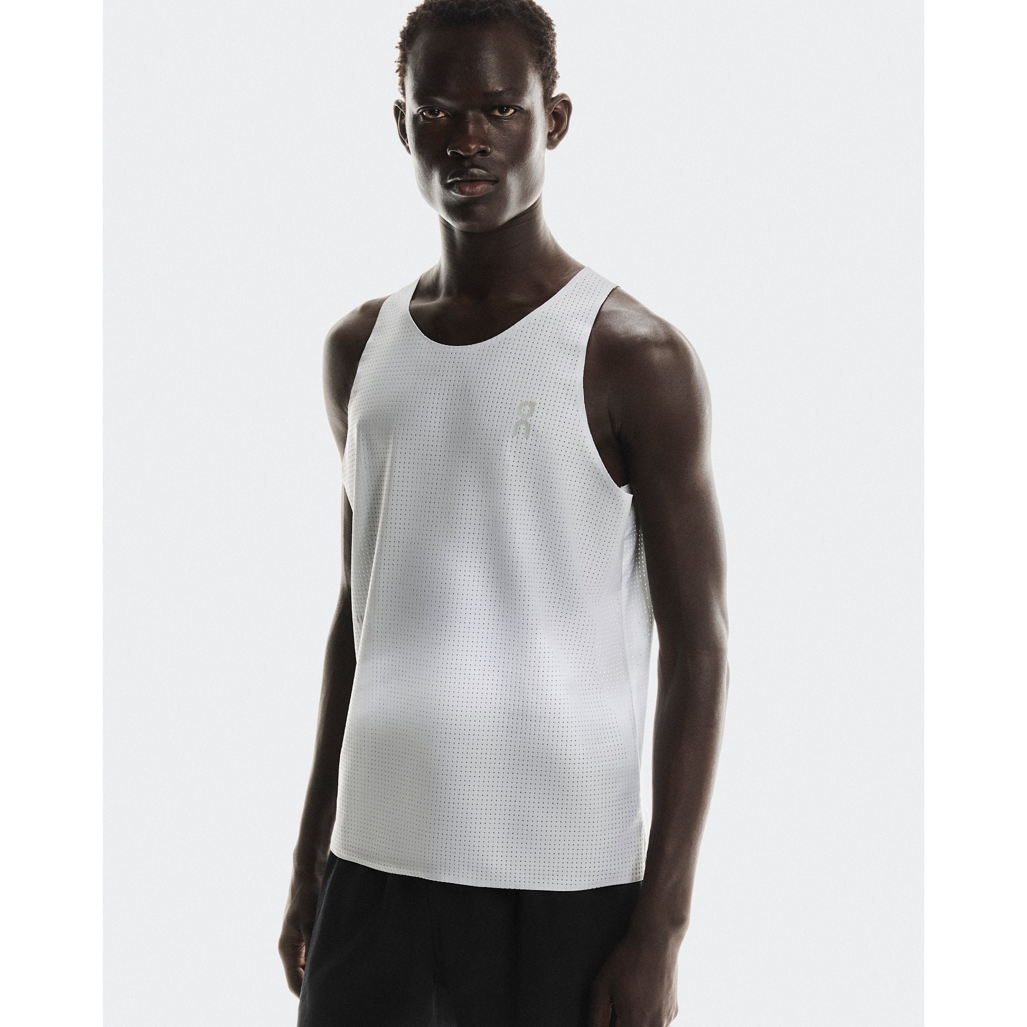 On Pace Tank Glacier | White