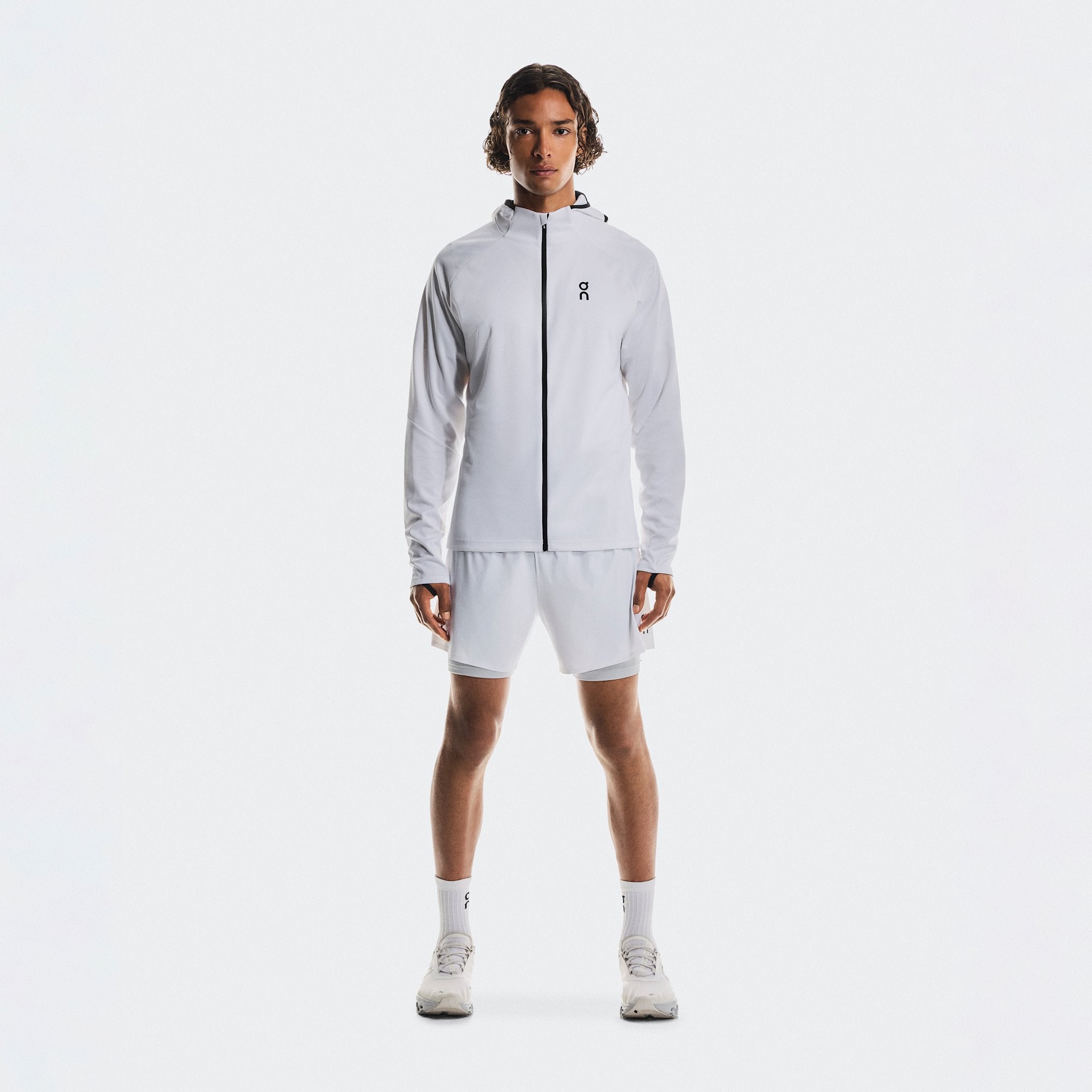 On 5" Performance 2/1 Shorts White | Glacier