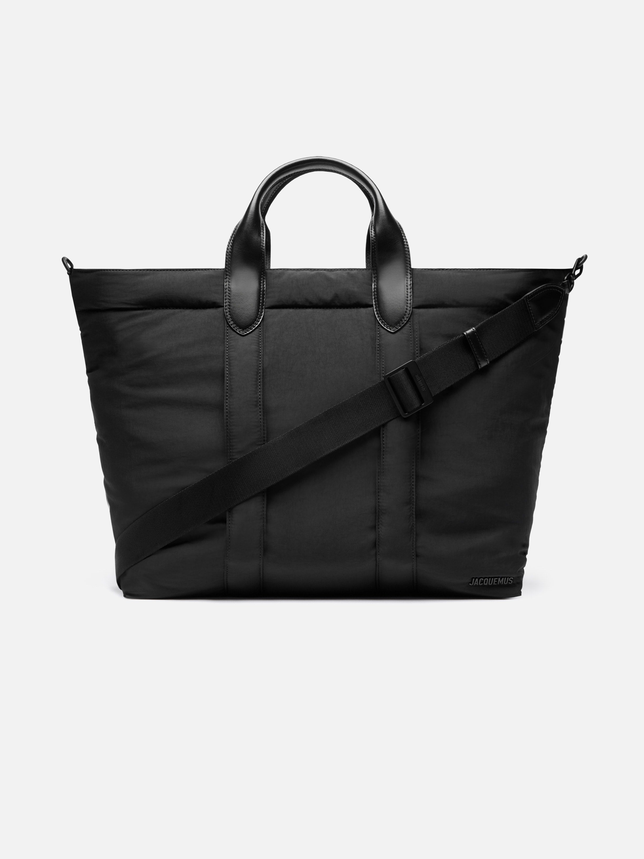 Jacquemus The Bambino Shopper Bag Nylon Shopper Bag Black