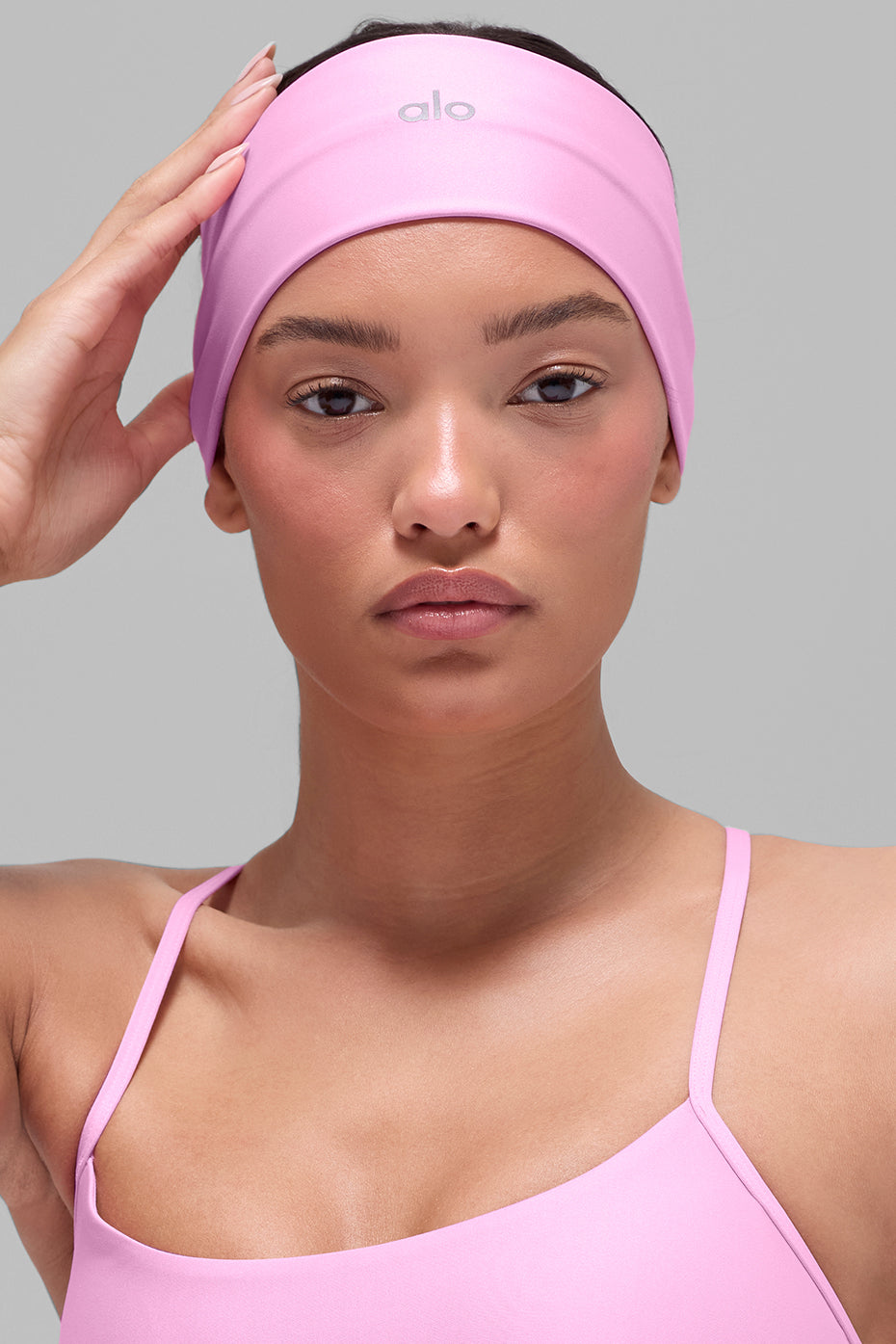 Alo Yoga Airlift Headband - Candy Heart Pink