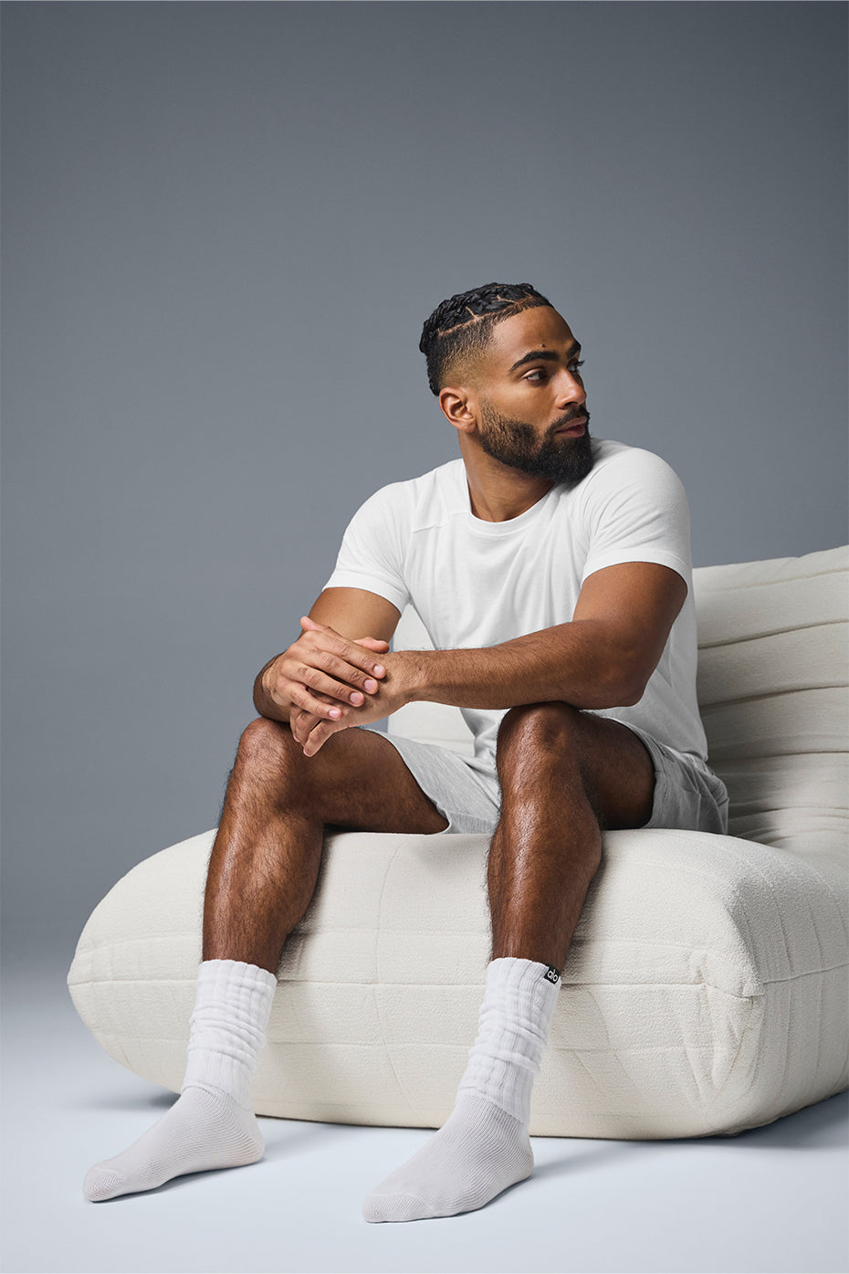 Alo Yoga Unisex Scrunch Sock - White