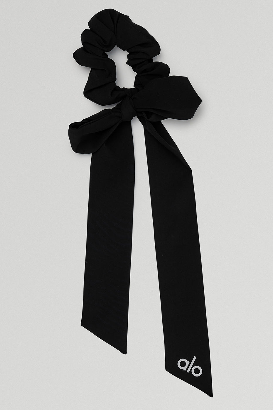 Alo Yoga Love Knots Tie Scrunchie - Black
