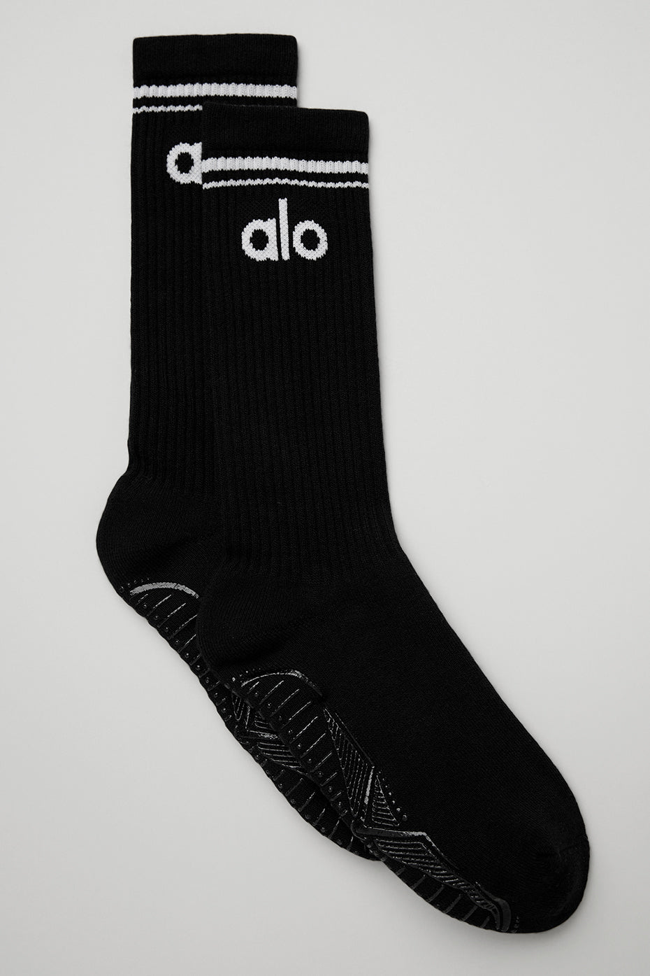 Alo Yoga Women's Throwback Barre Sock - Black/White