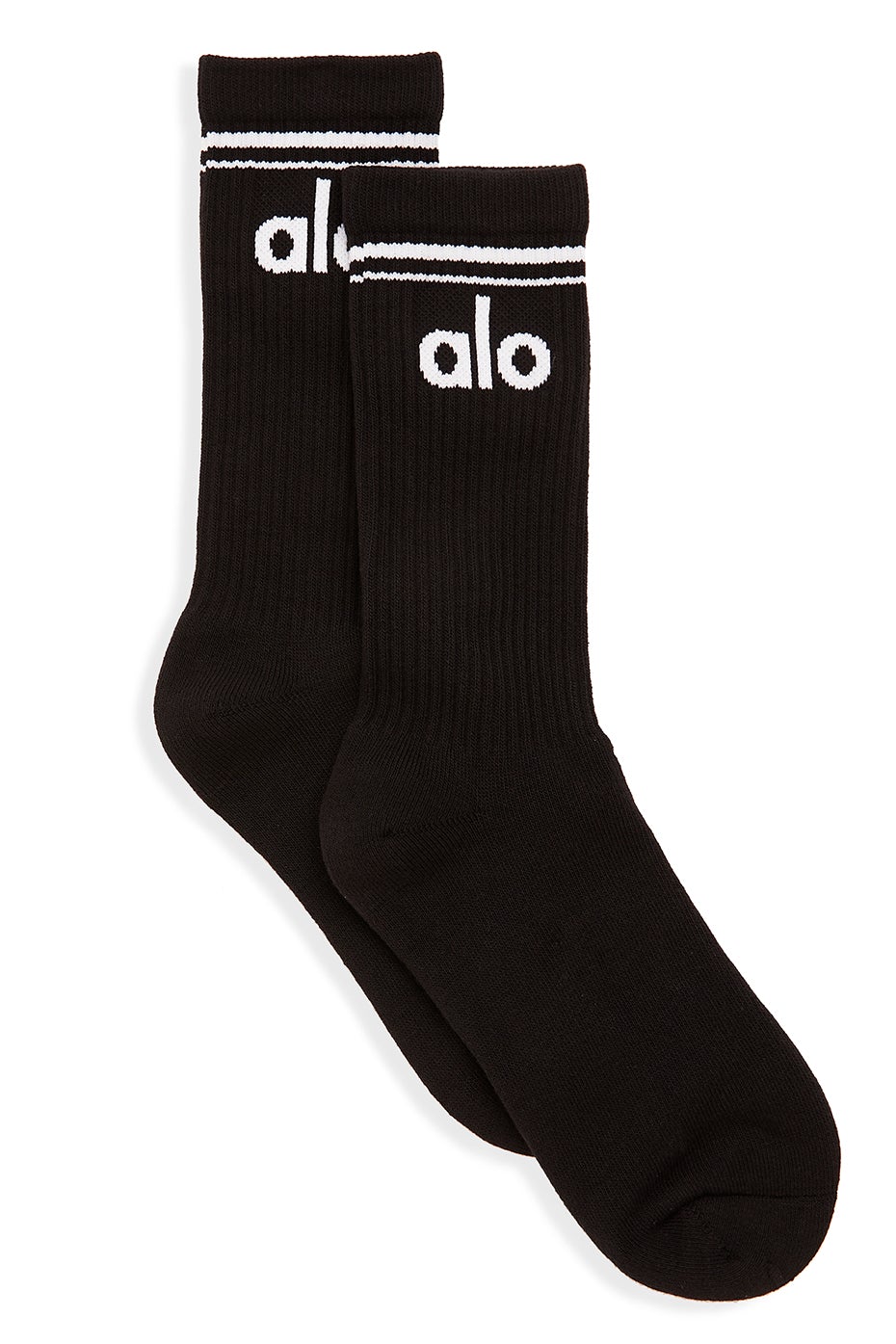 Alo Yoga Unisex Throwback Sock - Black/White
