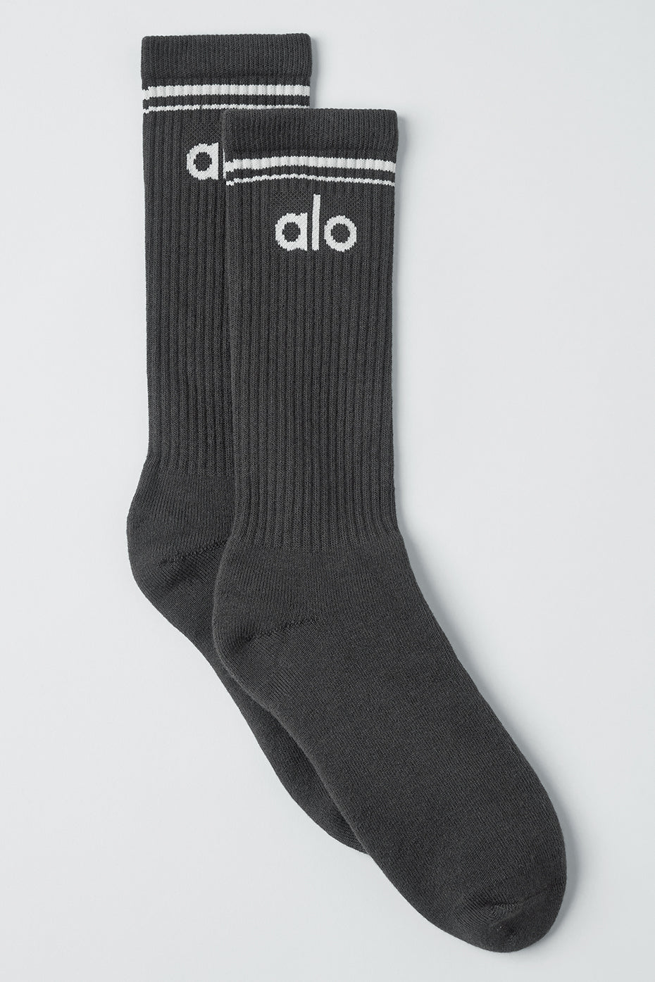 Alo Yoga Unisex Throwback Sock - Anthracite/White