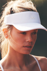 Alo Yoga Performance Eclipse Visor - White/White