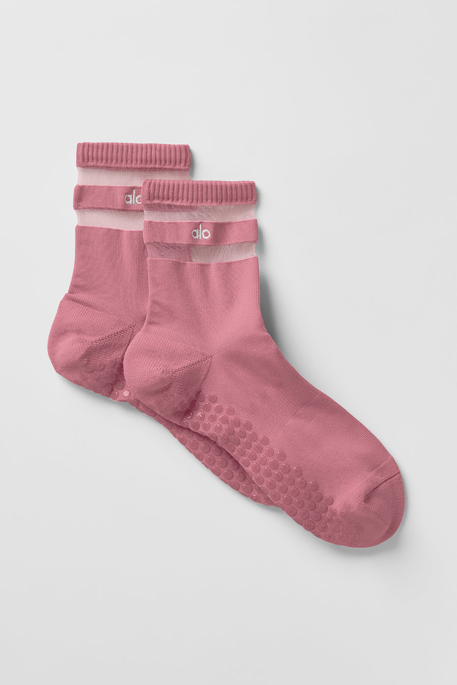 Alo Yoga Women's Pulse Grip Sock - Pink Wild Rose