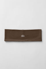 Alo Yoga Performance Conquer Headband - Espresso