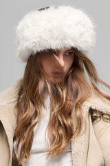 Alo Yoga Opulent Faux Fur Wintersun Headband - Ivory