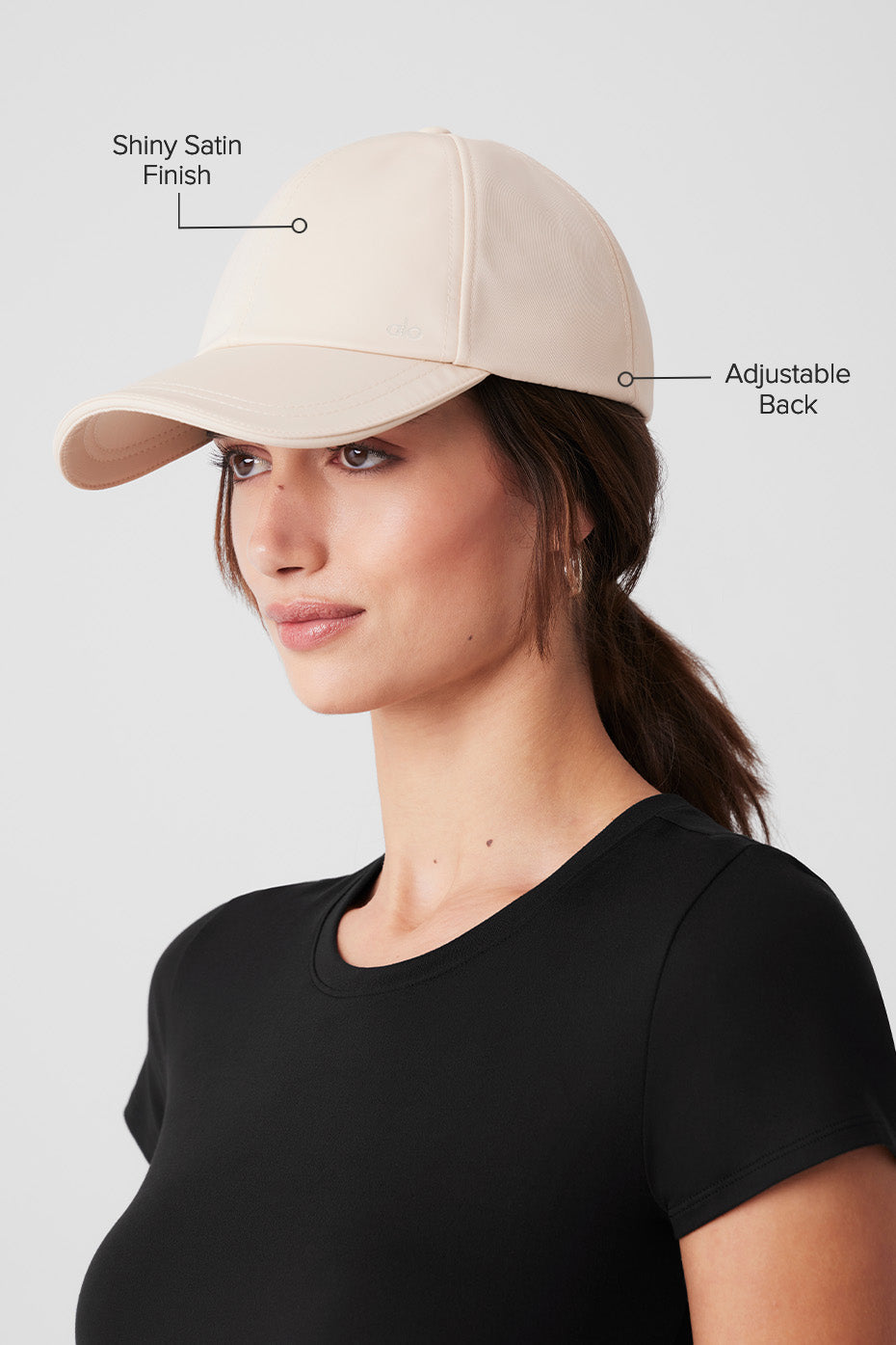 Alo Yoga Satin Off-Duty Cap - Creme