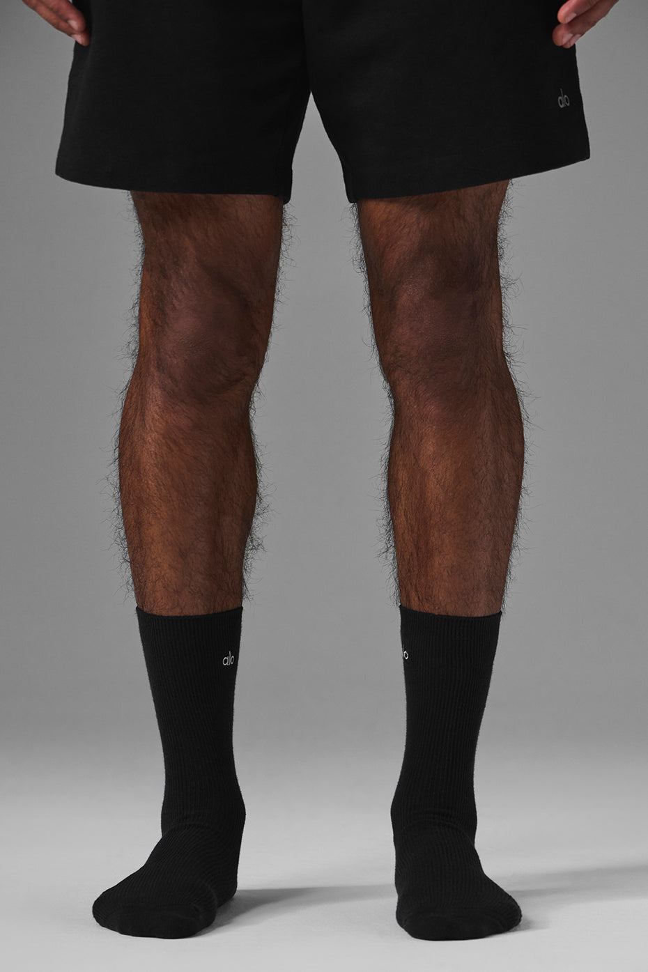 Alo Yoga Unisex Half-Crew Understated Sock - Black