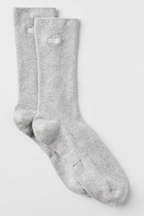 Alo Yoga Unisex Half-Crew Understated Sock - Athletic Heather Grey