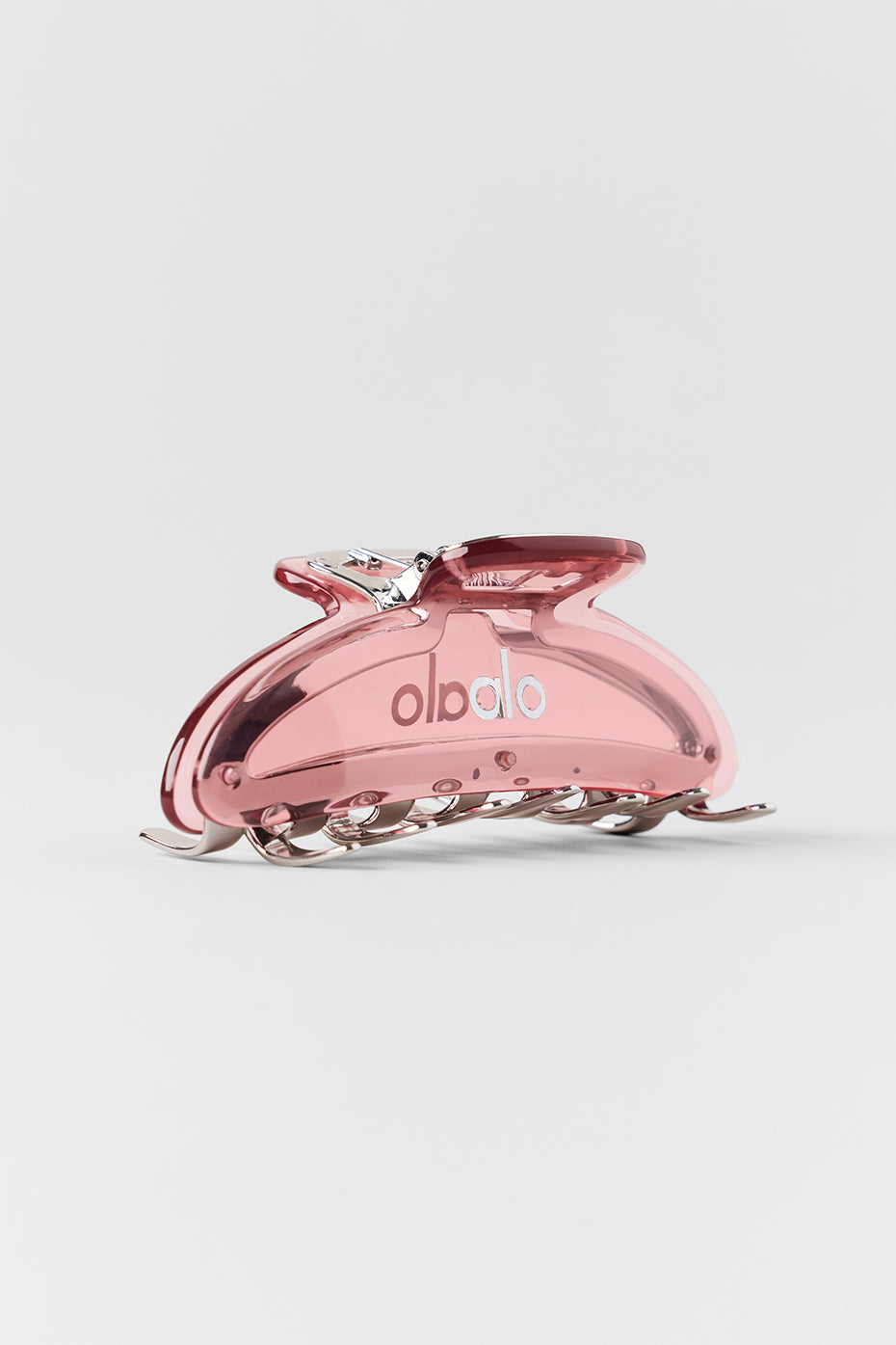 Alo Yoga Acrylic Illusion Claw Clip - Vintage Pink/Chrome
