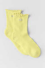 Alo Yoga Women's Lettuce Edge Sock - Sunshine
