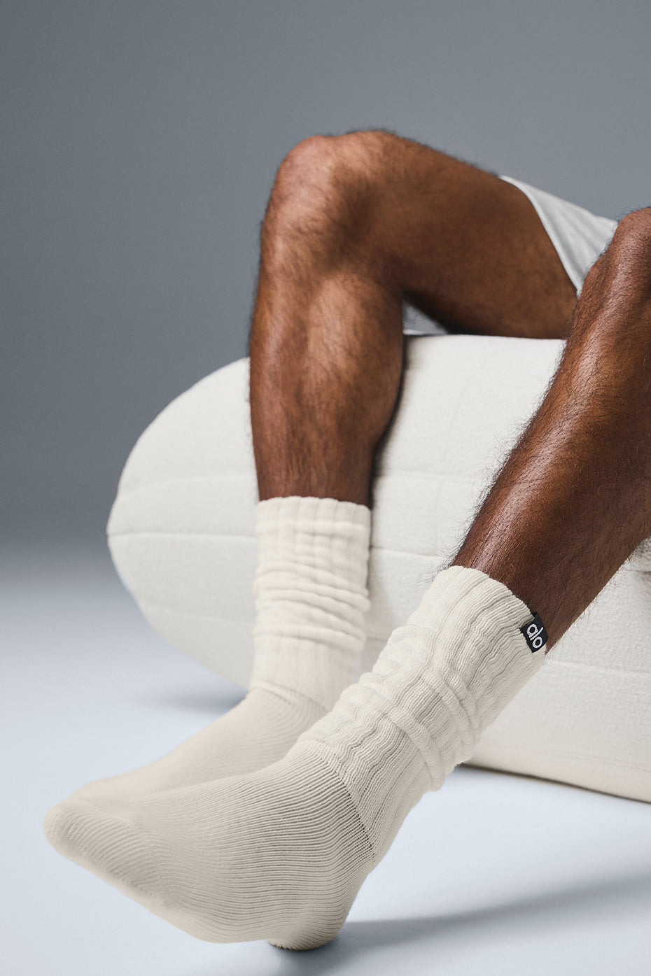 Alo Yoga Unisex Scrunch Sock - Bone
