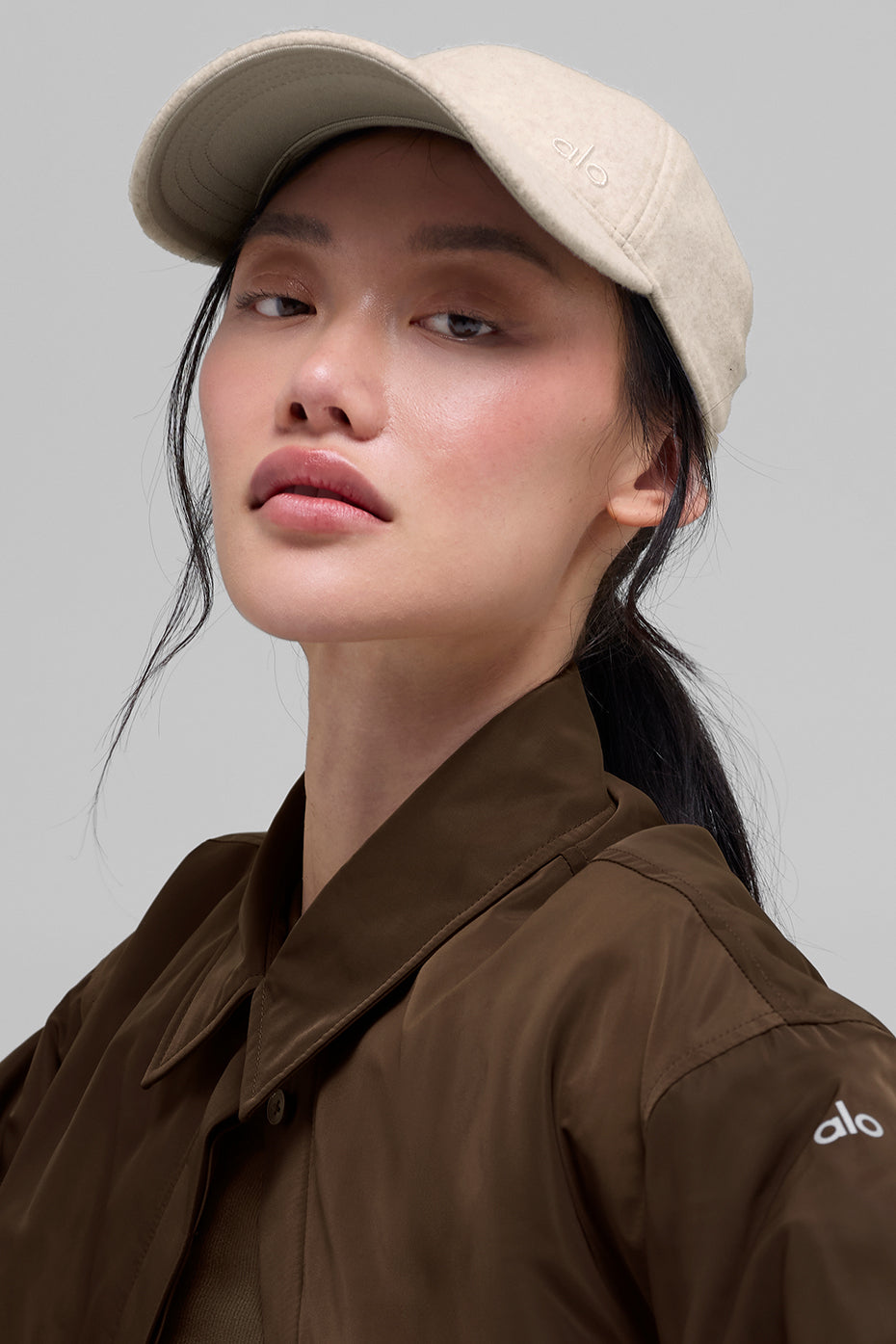 Alo Yoga Prestige Off-Duty Cap - Cream Heather