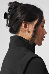 Alo Yoga Outline Claw Clip - Black/White