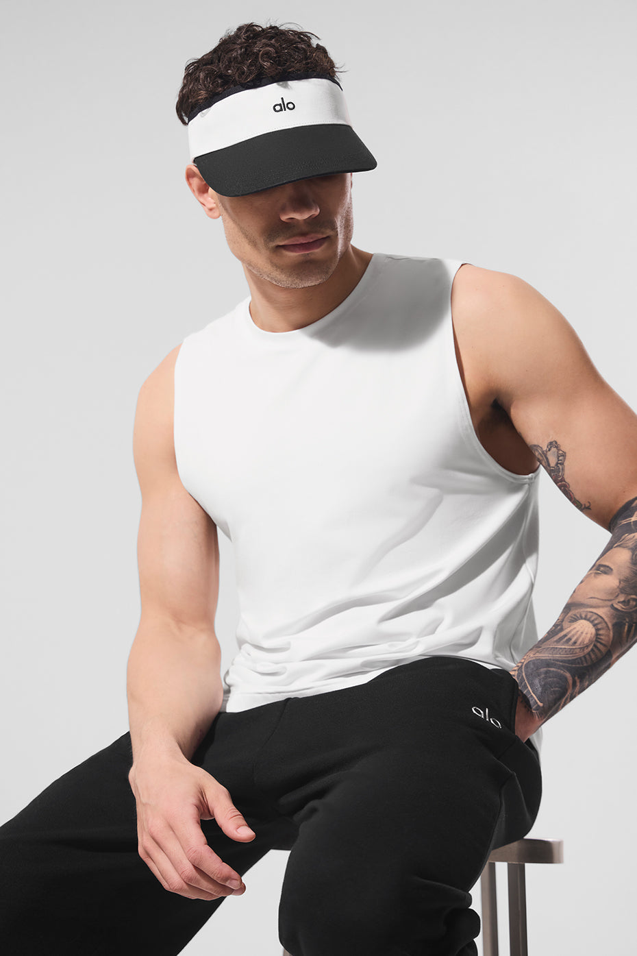 Alo Yoga Colorblock Visor - Black/White