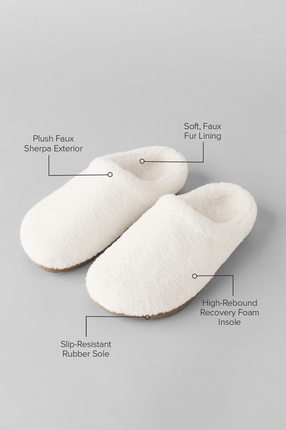 Alo Yoga Sherpa Recovery Slipper - Ivory