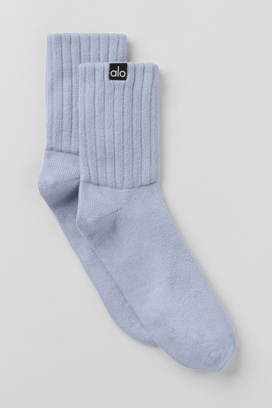 Alo Yoga Unisex Half-Crew Scrunch Sock - Winter Frost