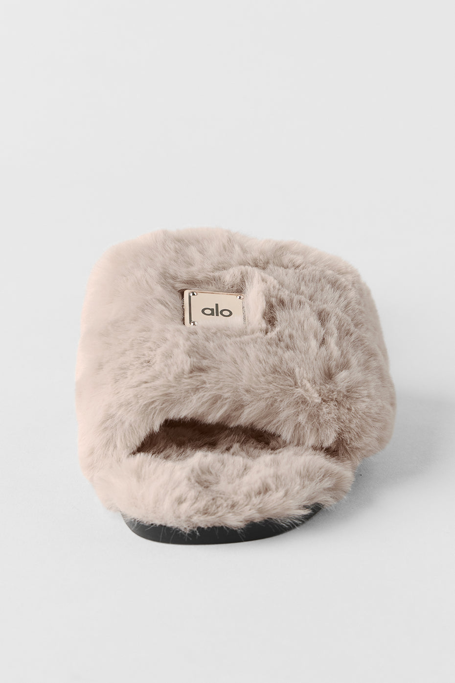 Alo Yoga ALO Classico Faux Fur Sandal - Oat