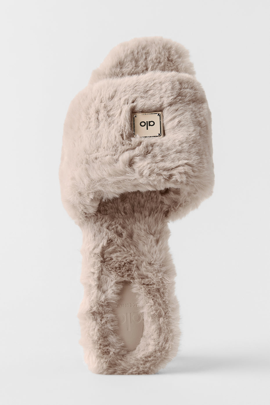 Alo Yoga ALO Classico Faux Fur Sandal - Oat