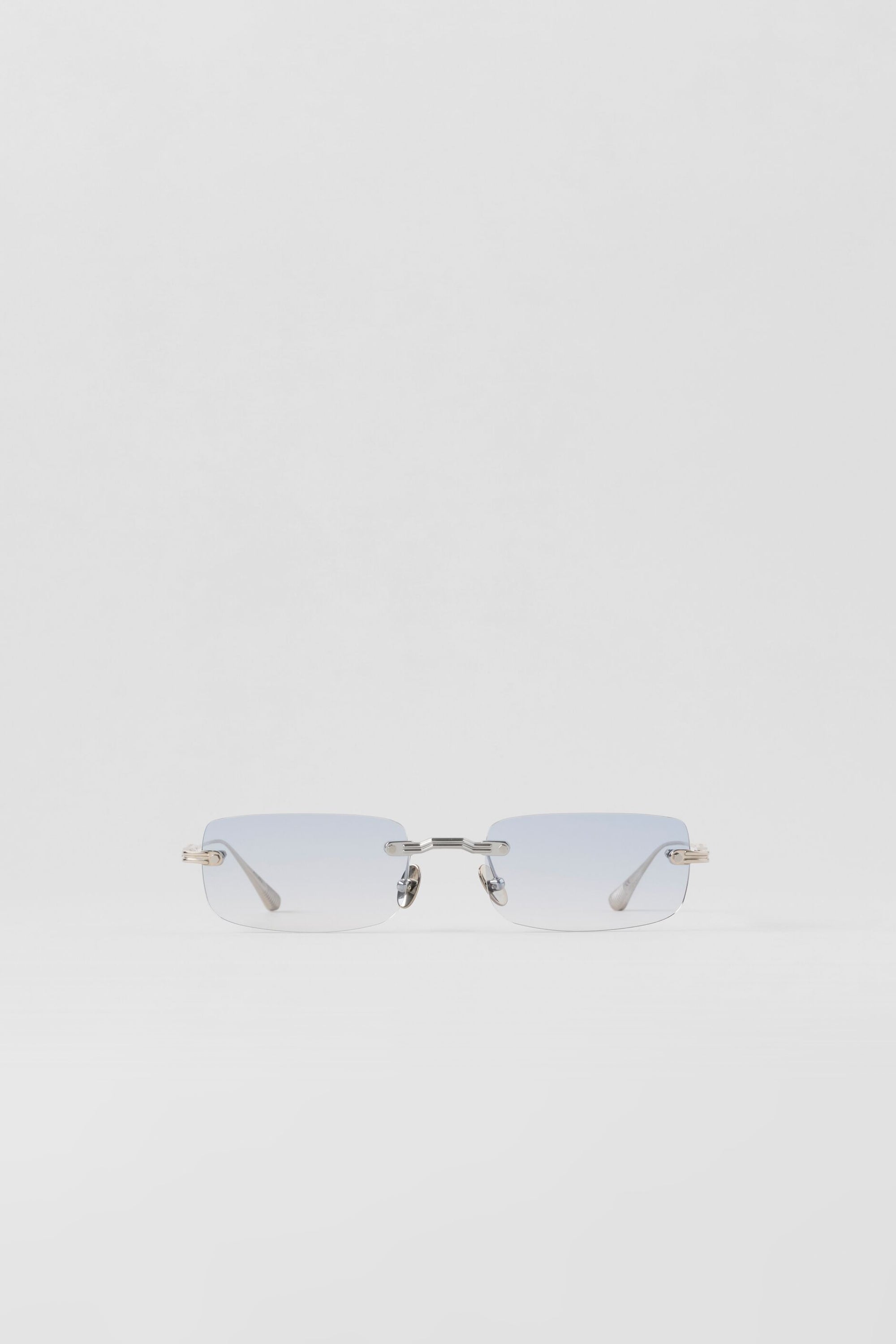 Alo Yoga ALO Wire Frame Sunglasses - Chrome/Blue Gradient