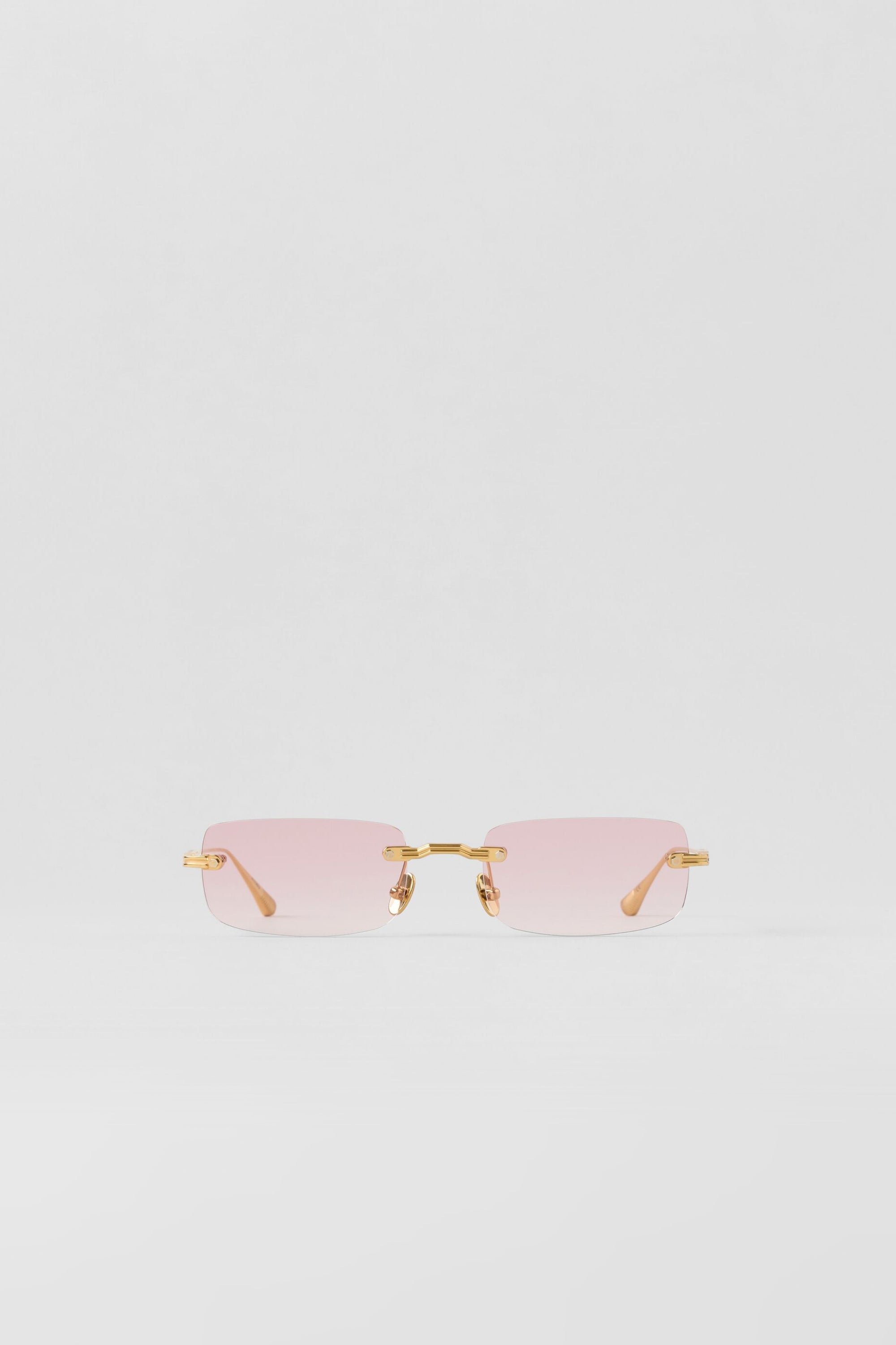 Alo Yoga ALO Wire Frame Sunglasses - Gold/Pink Gradient