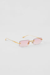 Alo Yoga ALO Wire Frame Sunglasses - Gold/Pink Gradient