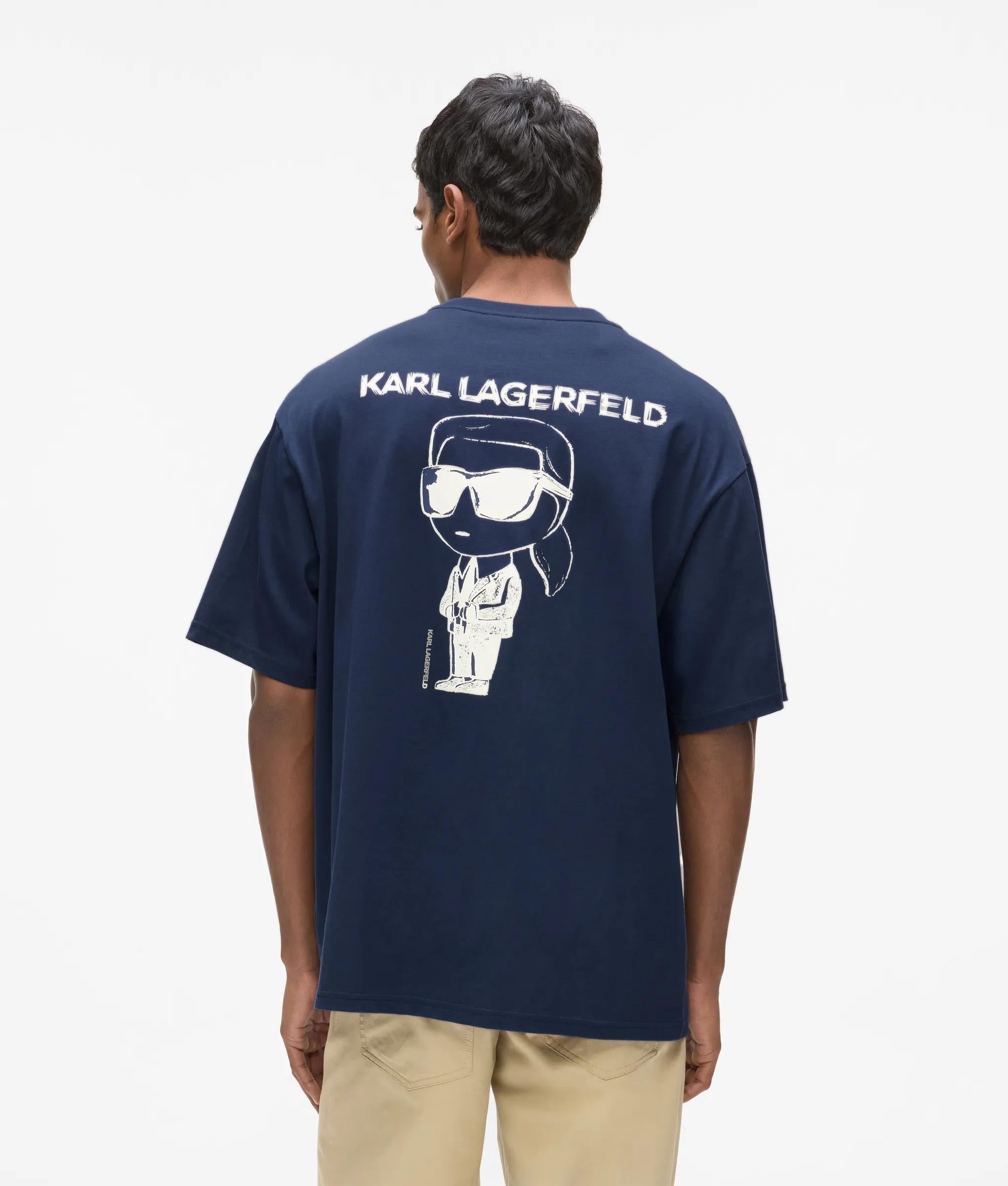 Karl Lagerfeld Ikon T-Shirt Medieval Blue