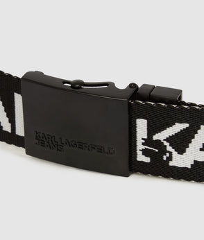 Karl Lagerfeld Tonal Piping Pants Black