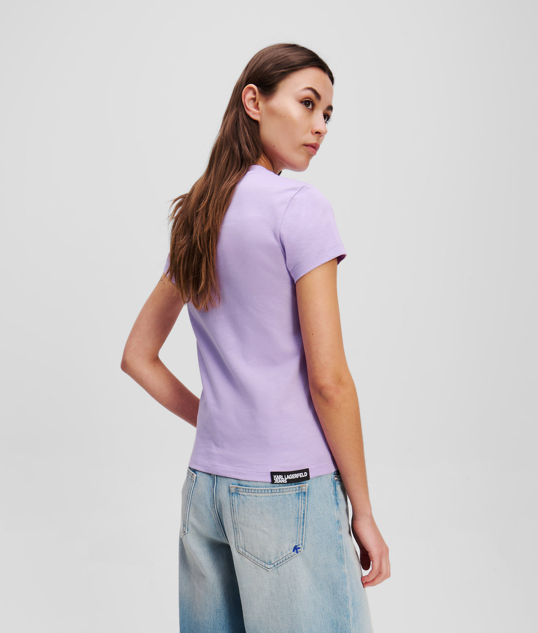 KarlLagerfeld Metal Logo Shoulder Bag Black