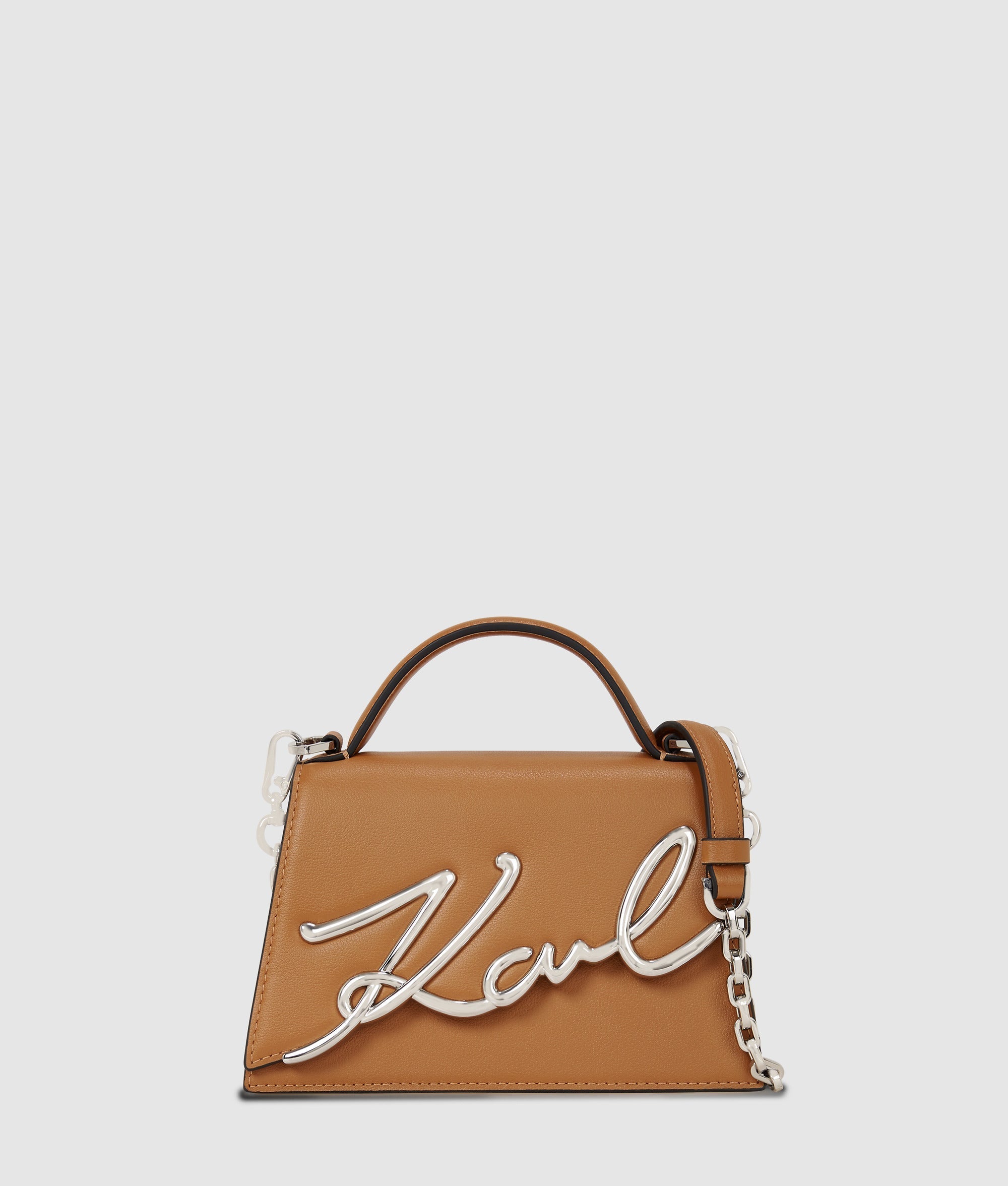 KarlLagerfeld Ksignature Small Crossbody Bag Caramel