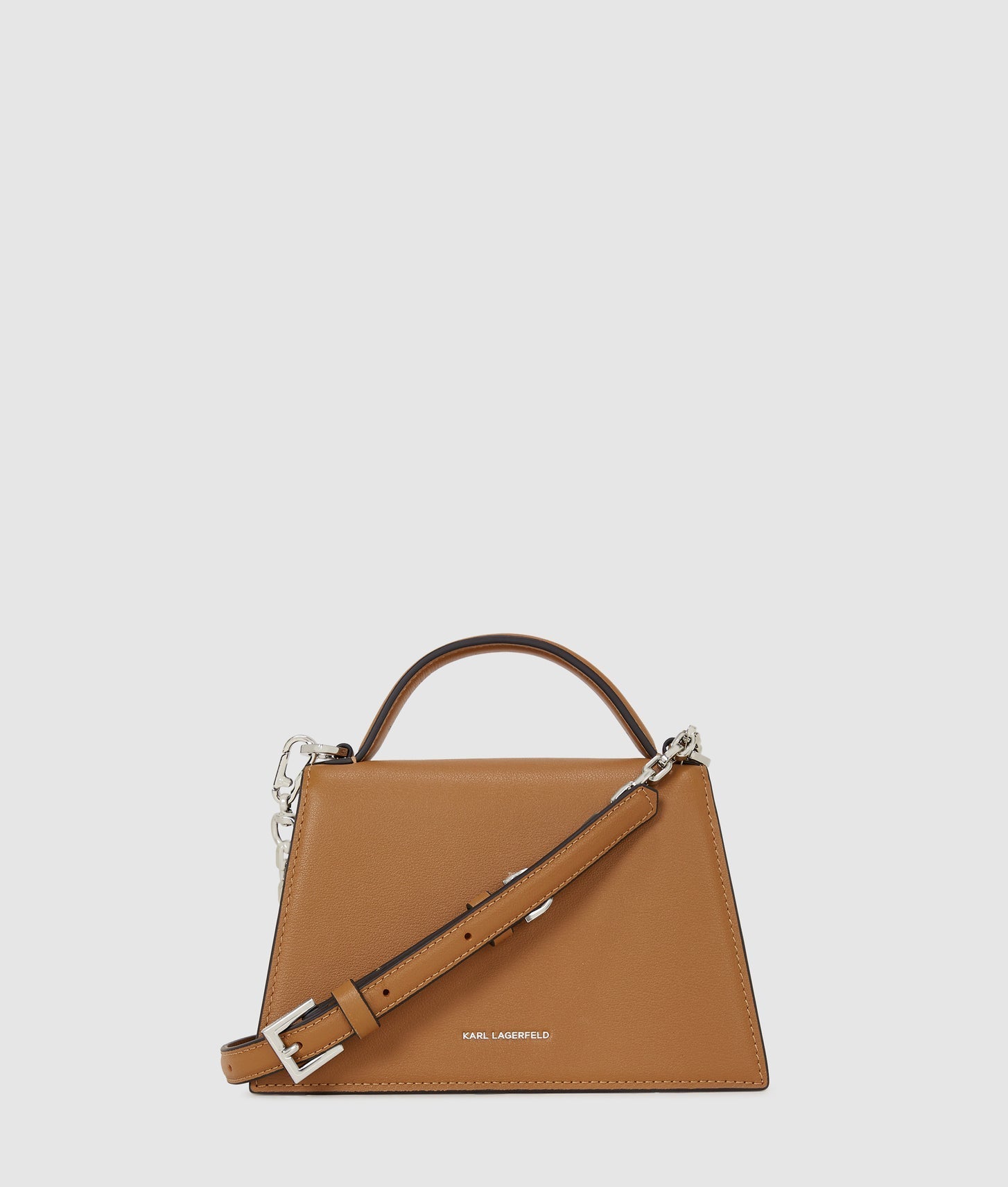 KarlLagerfeld Ksignature Small Crossbody Bag Caramel